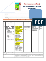 3° Sesión Día 5 Com Escribimos Un Afiche Sobre Nuestro Perú - Refuerzo Escolar Unidad 5 Semana 2