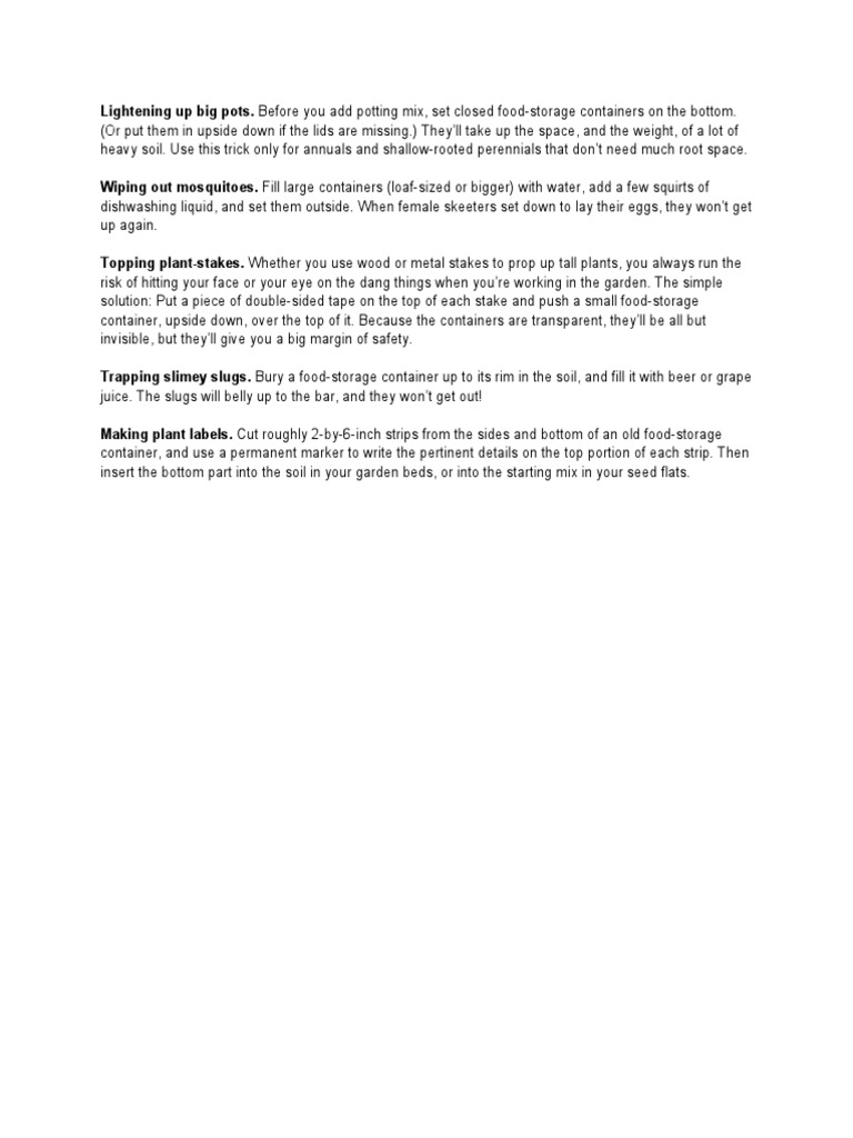 Uses For Tupperware PDF