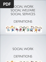 Social Work Social Welfare Social Services