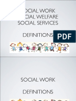 Social Work Social Welfare Social Services