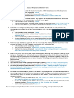 Answer Key Classical OR Operant Conditioning