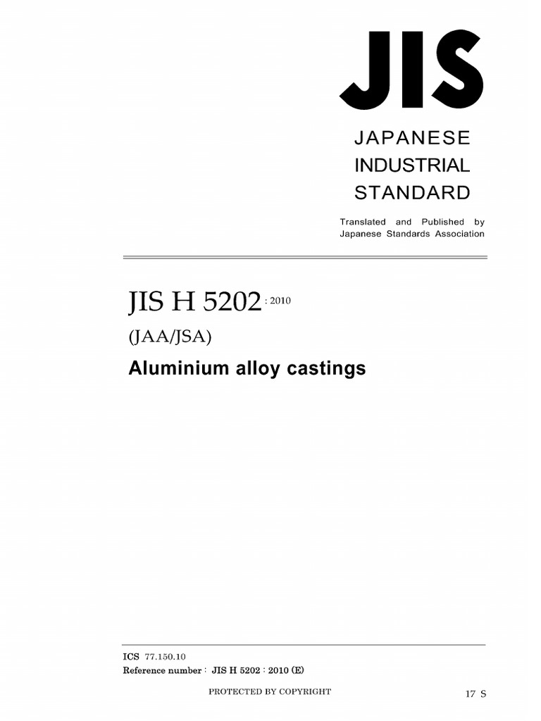 Jis H 5202 | PDF
