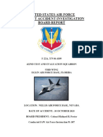 30 October 2020, F-22, Nellis AFB, AIB Report