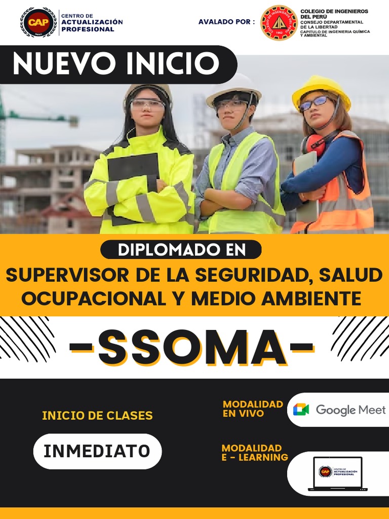 Diplomado en Supervisor SSOMA | PDF | Higiene Ocupacional | Seguridad y ...