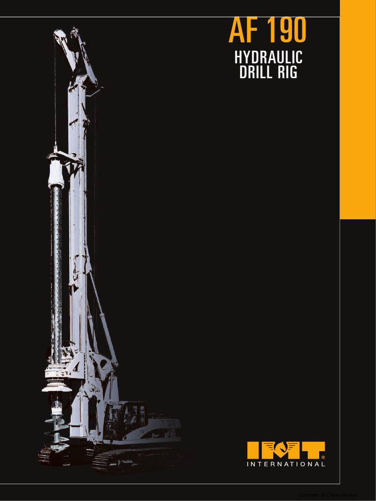 AF 190 Hydraulic Drill Rig Overview | PDF | Crane (Machine) | Machines
