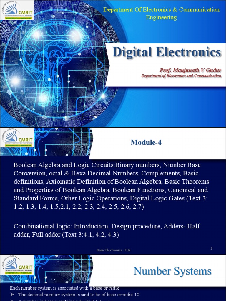 Digital Electronics - Till Boolean Theorems | PDF | Subtraction ...