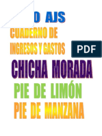 LETRAS DE POSTRES