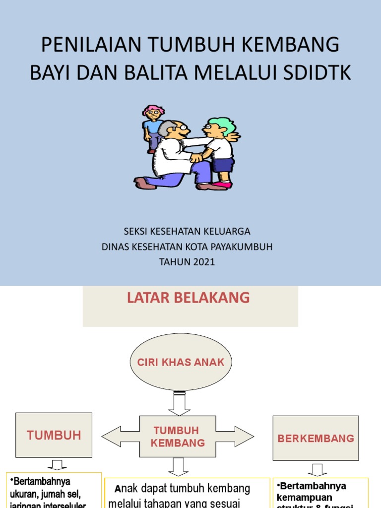 Penilaian SDIDTK Tumbuh Kembang Anak | PDF