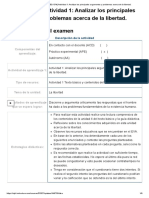 Examen - (APEB2-15%) Actividad 1 - Analizar Los Principales Argumentos y Problemas Acerca de La Libertad