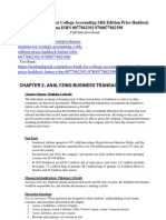 College Accounting 14th Edition Price Haddock Farina ISBN Solution Manual