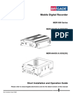 MDR 600 Series Short Installation&Operation Guide - v2.0 - ENG (7046B)