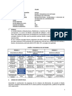 DDS - Silabo - IIC - Infraestructuras, Plataformas y Servicios de Tecnologías de La Información - 2022-I