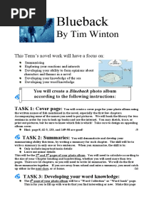 Blueback Chapter Questions