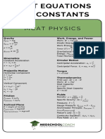 MCAT Equations & Constants