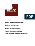 Cuestionarios de Derecho Ambiental