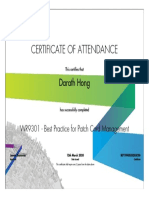 Certificate of Poch Cord