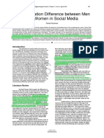 Communication Difference Between Men and Women in Social Media