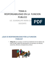 TEMA 6 RESPONSABILIDAD EN LA FUNCION PUBLICA