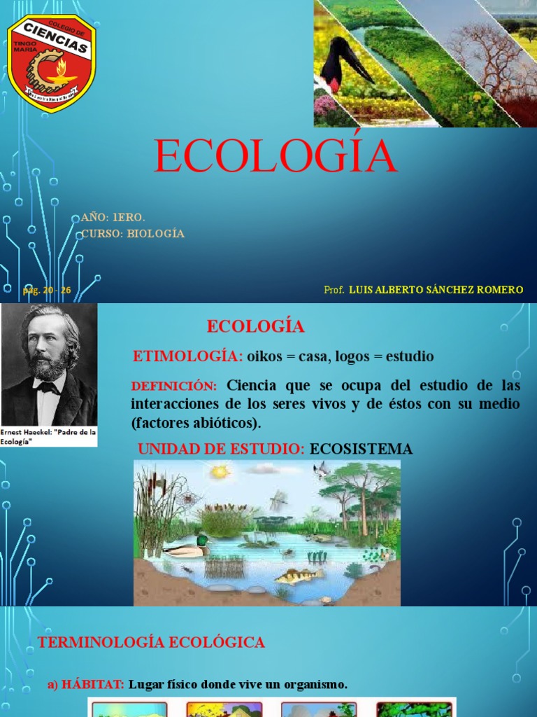 Introducción a la Ecología y Ecosistemas | PDF | Ecología | Ecosistema