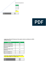 T-Test Formula Excel Template