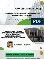 FGD Sertifikasi Hakim Jinayat (Revisi)