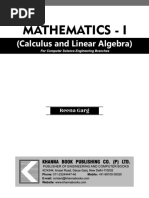 UG - Mathematics (Calculus and Linear Algebra) For Non-Computer Science Engineering Branches - English