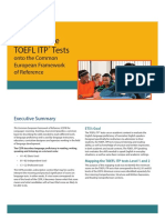 Mapping The TOEFL ITP Tests On The CEFR - MAR211