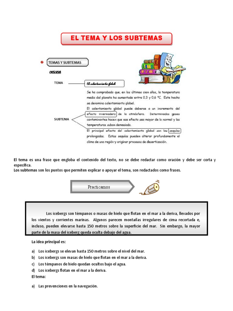 El tema y subtema | PDF | Abejas | Colmena