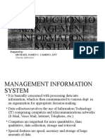 Introduction To Management Information System