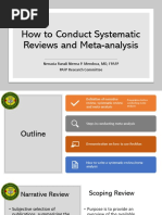 How To Conduct Systematic Reviews and Meta Analysis