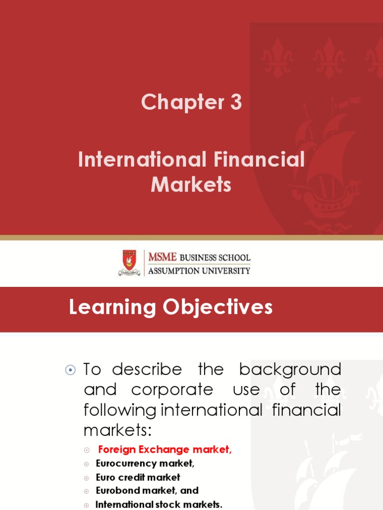 Overview of International Financial Markets | PDF | Foreign Exchange ...