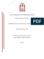 Ensayo Reflexivo - La Etica Profesional, Un Compromiso Pedagogico - Jessica Santos