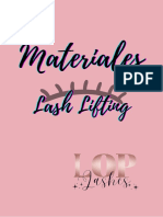 Materiales Lash Lifting