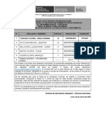 Resultado Evaluación de Conocimiento Cas N°020-2023