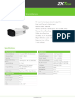 Body Temperature Detection Network Camera: Specifications