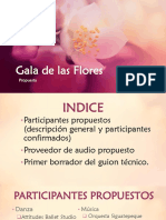 Gala de Las Flores - PROPUESTA
