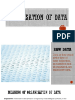 Organisation of Data - Class 11