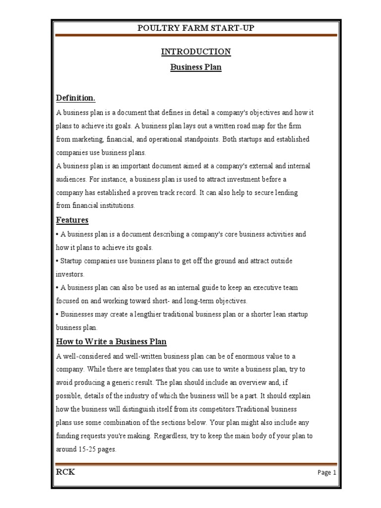 Poultry Farming Business Plan Guide | PDF | Business Plan | Poultry