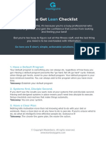 The Get LEAN Checklist