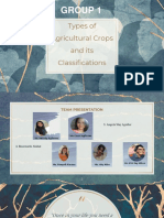 Group 1 Agricultural Crops and Its Classifications