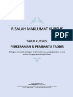 Kursus Perkeranian & Pembantu Tadbir (Online)