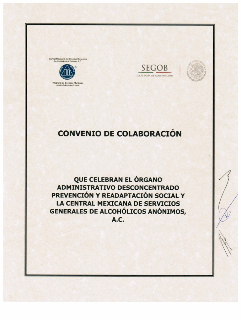 Convenios Convenio SEGOB | PDF