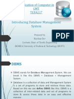 1st Lecture (Introducing Database Management System)