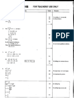 2003 Mathematics Paper1 Marking Scheme
