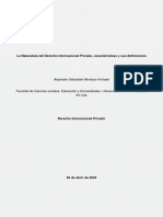 La Naturaleza Del Derecho Internacional Privado - Aljendro Montoya