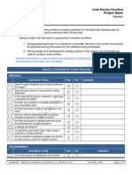 Code Review Checklist