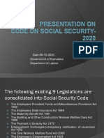 Presentation On Code On Social Security-2020