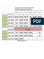 Jadwal Mata Pelajaran Kelas III A SDN O4 Pangkalan Buton...