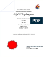 Template Sijil Penghargaan - Contoh1