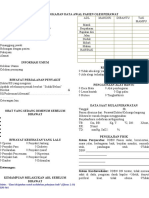 Lembar Pengkajian Data Awal Pasien Oleh Perawat